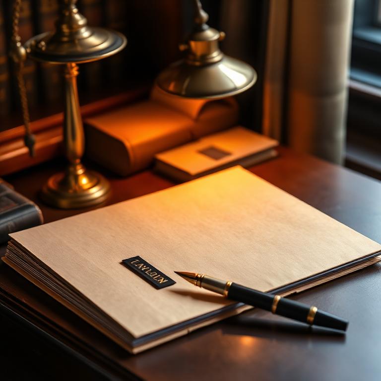 Manila intake folder, pen, and a coffee cup on a quiet desk in the evening